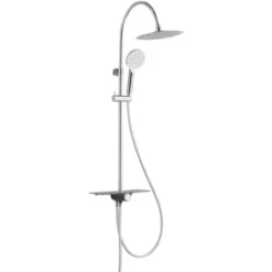 Overhead Shower Set With Tray AQUASTAR Chrome-Anthracite SCHÜTTE