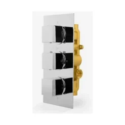 Cameo Bathroom Concealed Square Thermostatic Shower Mixer Valve Tap Chrome -Bathroom Supplies Store 32300584 5