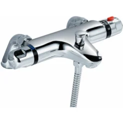 Winstead Square Thermostatic Bath Mixer Shower Riser Rail Kit -Bathroom Supplies Store 32300939 4