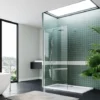 ELEGANT Frameless Wet Room Shower Screen Panel 8mm Easy Clean Glass Walk In Shower Enclosure 700mm Clear Glass