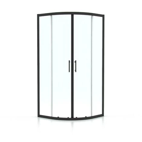 Saturn Quadrant 900mm Shower Enclosure, Tray & Waste Matte Black 5 Saturn Quadrant 900mm Shower Enclosure, Tray & Waste Matte Black - Image 5