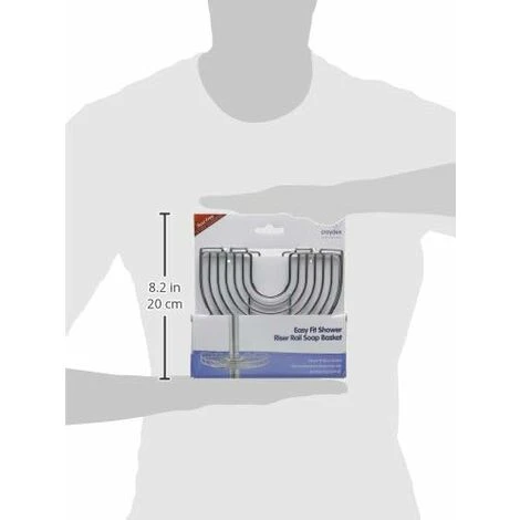 Croydex Easy Fit Shower Riser Rail Soap Basket 5 Croydex Easy Fit Shower Riser Rail Soap Basket - Image 5