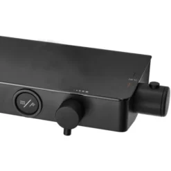 Triton Thermostatic Mixer Bar Shower Twin Head Adjustable Riser Rail Black -Bathroom Supplies Store 34762002 4