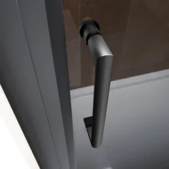 ELEGANT Black Shower Enclosure Sliding 1200 X 800 Mm Bathroom 8mm Nano Glass Shower Enclosure Easy Clean With 800mm Side Panel + Anti-Slip Shower Tray And Waste -Bathroom Supplies Store 35337732 3