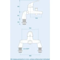 Elford Bath Filler Shower Mixer Tap & Slider Rail Handset Kit Chrome 7 Elford Bath Filler Shower Mixer Tap & Slider Rail Handset Kit Chrome -Bathroom Supplies Store 35548689 4
