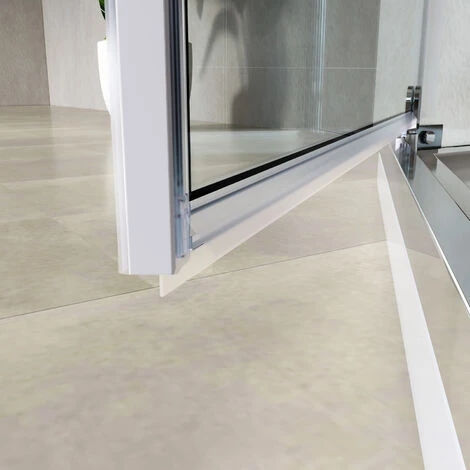 ELEGANT 900x900mm Pivot Pentagonal Shower Enclosure Semi-Frameless 8mm Tempered Glass Corner Shower Door 5 ELEGANT 900x900mm Pivot Pentagonal Shower Enclosure Semi-Frameless 8mm Tempered Glass Corner Shower Door - Image 5