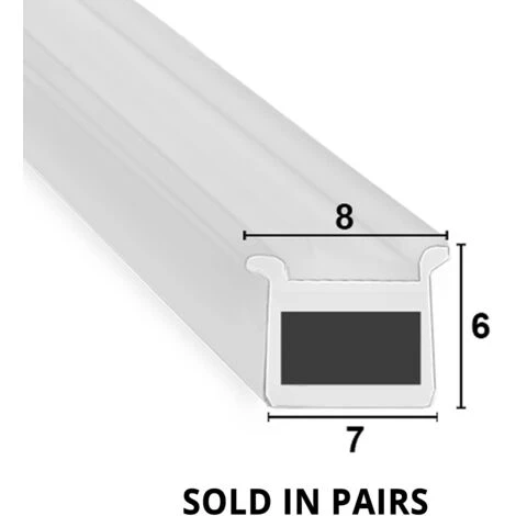 Magnetic Shower Seal For Screens Or Doors | Fits Into A Channel | Sold As Pairs | MAG030 (200cm) 1 Magnetic Shower Seal For Screens Or Doors | Fits Into A Channel | Sold As Pairs | MAG030 (200cm)