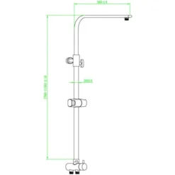Overhead Shower Bar METZ Chrome SCHÜTTE -Bathroom Supplies Store 38709778 3
