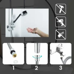 Shower Hose 2m, Universal Extendable Shower Hose Shower Head Explosion-proof, Anti-Twist And Anti-Corrosion Stainless Steel Hose, Double Loop Encryption SOEKAVIA 9 Shower Hose 2m, Universal Extendable Shower Hose Shower Head Explosion-proof, Anti-Twist And Anti-Corrosion Stainless Steel Hose, Double Loop Encryption SOEKAVIA -Bathroom Supplies Store 38918375 5