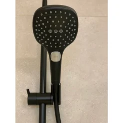 Hansgrohe Shower Set Ecostat Comfort Mixer + Unica Bar 65 Cm + Raindance 120 Select E 3-jet Hand Shower, Matt Black (13116670-SET) 9 Hansgrohe Shower Set Ecostat Comfort Mixer + Unica Bar 65 Cm + Raindance 120 Select E 3-jet Hand Shower, Matt Black (13116670-SET) -Bathroom Supplies Store 39948701 5