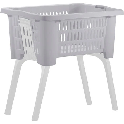 Deuba Laundry Linen Basket Foldable Washing Clothes Bin With Carrying Handles Space-Saving Easy-Care Storage Plastic Carrier With Legs Bath 38 L 60x40x58 Cm Brown 1 Deuba Laundry Linen Basket Foldable Washing Clothes Bin With Carrying Handles Space-Saving Easy-Care Storage Plastic Carrier With Legs Bath 38 L 60x40x58 Cm Brown