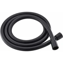1.5M / 2M PVC Smooth Shower Hose,Black,high Pressure Explosion-Proof Hose,Anti-Kink And Leak Suitable,for All Shower Heads. (1.5M)