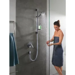 Hansgrohe Crometta Vario Shower Set With Two-jet Hand Shower, Unica'Croma Bar 65 Cm And Soap Dish (26553400) 7 Hansgrohe Crometta Vario Shower Set With Two-jet Hand Shower, Unica'Croma Bar 65 Cm And Soap Dish (26553400) -Bathroom Supplies Store 45250871 3