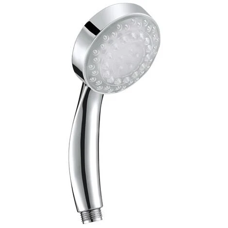 Modern Shower Head Multicolour Led Lights Synthetic Glossy Silver Rainbow 1 Modern Shower Head Multicolour Led Lights Synthetic Glossy Silver Rainbow