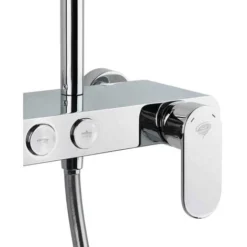 Swiss Aqua Technologies Shower Column With Mechanical Mixer, White/Chrome (SATSSPKP) -Bathroom Supplies Store 47010535 3