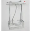 Croydex Rust Free Shower Mixer Basket Caddy Hook Over Bathroom Chrome Plated