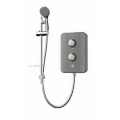 Bathroom Supplies Store 17 Gainsborough Slim Duo 8.5kW Electric Shower Grey 3 Spray Head Handset Bathroom