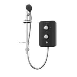 Gainsborough Slim Duo 9.5kW Electric Shower Black 3 Spray Head Handset Bathroom