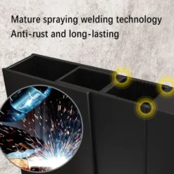 ELEGANT 1000mm Black Aluminium Framed Walk In Shower Enclosure Wet Room 8mm Safety Tempered Glass Bathroom Screen -Bathroom Supplies Store 50048261 4