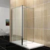 ELEGANT Walk In Shower Door 300mm Flipper Shower Screen Waterproof Pivot Door