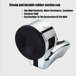 Replaceable Hand Shower Holder With High Adsorption Suction Cup Drill Free Suction Cup Wall Mount Hand Shower Shower Bathroom Shower Head Holder -Bathroom Supplies Store 50877307 3