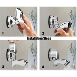 Replaceable Hand Shower Holder With High Adsorption Suction Cup Drill Free Suction Cup Wall Mount Hand Shower Shower Bathroom Shower Head Holder -Bathroom Supplies Store 50877307 4
