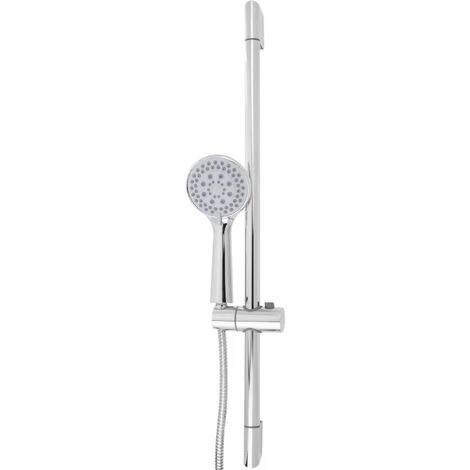 PrimeMatik - Chrome Bathroom Shower Bar With Shower Head And Adjustable Height Hose 3 PrimeMatik - Chrome Bathroom Shower Bar With Shower Head And Adjustable Height Hose - Image 3