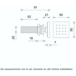 Mode Square Shower Body Jet 6 Mode Square Shower Body Jet -Bathroom Supplies Store 51333967 3