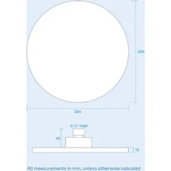 Bathroom 200mm Chrome Modern Round Overhead Swivel Rain Shower Head -Bathroom Supplies Store 51420758 5