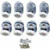 LangRay Shower Door Rollers 8 Pieces Shower Door Rollers Roller Sliding Shower Door Casters Shower Enclosure For Bathroom Shower Door 23mm