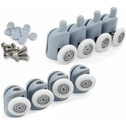 LangRay Shower Door Rollers 8 Pieces Shower Door Rollers Roller Sliding Shower Door Casters Shower Enclosure For Bathroom Shower Door 23mm -Bathroom Supplies Store 51796879 5
