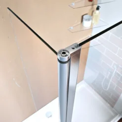 ELEGANT 800mm Frameless Walk In Shower Door Screen With 300mm Flipper Panel 6mm Tempered Glass Shower Enclosure -Bathroom Supplies Store 52074144 4