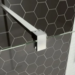 ELEGANT Frameless 760mm Walk In Shower Enclosure 6mm Tempered Glass Shower Door Screen Wet Room -Bathroom Supplies Store 52074148 5