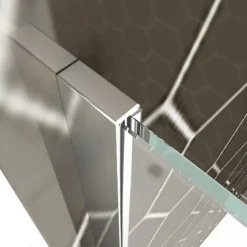 ELEGANT 1000mm Tempered Glass Walk In Shower Enclosure With 300mm Flipper Shower Door Screen Wet Room -Bathroom Supplies Store 52074150 3