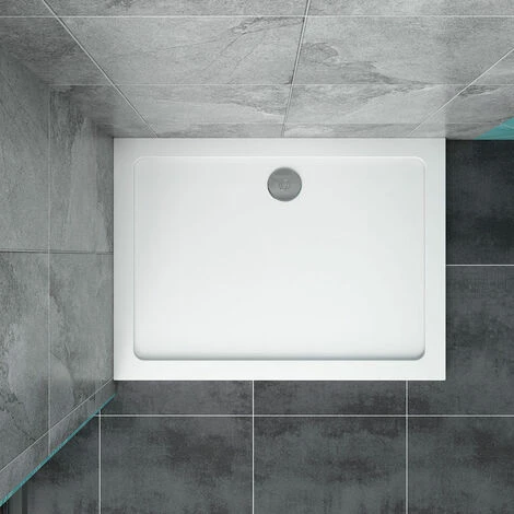 Acezanble New 1200x900x30mm Slimline Rectangle Shower Enclosure Stone Tray Free Waste 3 Acezanble New 1200x900x30mm Slimline Rectangle Shower Enclosure Stone Tray Free Waste - Image 3