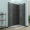 ELEGANT 6mm Safety Tempered Glass 900 X 760 Mm Sliding Corner Entry Shower Enclosure