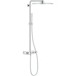 Grohe Euphoria SmartControl System 310 Cube Duo Shower System With Thermostat For Wall Mounting, Chrome (26508000)