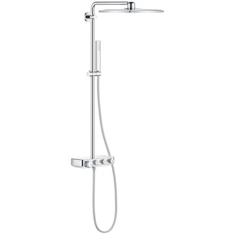 Grohe Euphoria SmartControl System 310 Cube Duo Shower System With Thermostat For Wall Mounting, Chrome (26508000) 1 Grohe Euphoria SmartControl System 310 Cube Duo Shower System With Thermostat For Wall Mounting, Chrome (26508000)