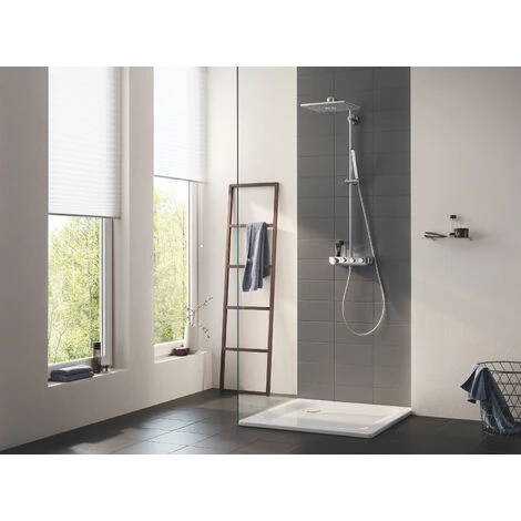 Grohe Euphoria SmartControl System 310 Cube Duo Shower System With Thermostat For Wall Mounting, Chrome (26508000) 5 Grohe Euphoria SmartControl System 310 Cube Duo Shower System With Thermostat For Wall Mounting, Chrome (26508000) - Image 5