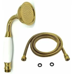 MUFF Bathroom Classic Style Traditional Hand Shower Head And 1.5M Shower Hose Brass