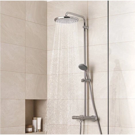 Grohe Vitalio Start Shower System With Thermostat For Wall Mounting, Chrome (26816000) 4 Grohe Vitalio Start Shower System With Thermostat For Wall Mounting, Chrome (26816000) - Image 4