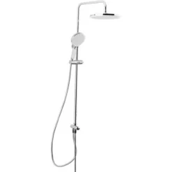 Swiss Aqua Technologies Shower Set With 3 Jets Hand Shower, Rail With Slider + 25.4cm XL Head Shower, Chrome (SATPIPET)