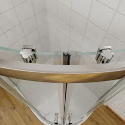 ELEGANT 800x800mm Quadrant Wet Room Shower Door With 800x800mm Shower Tray And Waste Trap 6mm Nano Easy Clean Glass Shower Enclosure -Bathroom Supplies Store 55298394 4