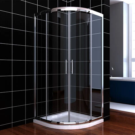 ELEGANT 800 X 800 Mm Walk In Quadrant Shower Cabin Sliding Shower Cubicle 6mm Glass Shower Enclosure 2 ELEGANT 800 X 800 Mm Walk In Quadrant Shower Cabin Sliding Shower Cubicle 6mm Glass Shower Enclosure - Image 2
