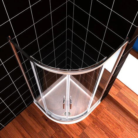 ELEGANT 800 X 800 Mm Walk In Quadrant Shower Cabin Sliding Shower Cubicle 6mm Glass Shower Enclosure 3 ELEGANT 800 X 800 Mm Walk In Quadrant Shower Cabin Sliding Shower Cubicle 6mm Glass Shower Enclosure - Image 3