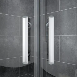 ELEGANT 6mm Easy Clean Safety Tempered Glass 800x800mm Sliding Corner Entry Quadrant Shower Enclosure With Tray And Waste Trap -Bathroom Supplies Store 55298540 3