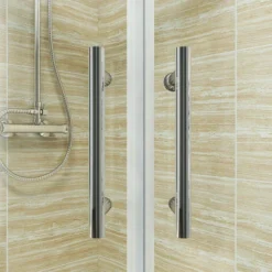 ELEGANT 800x800mm Walk In Sliding Door Quadrant Shower Enclosure Corner Cubicle -Bathroom Supplies Store 55931638 3