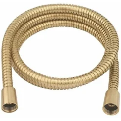 Crosswater Brass Shower Hose - 8mm X 1.5m - Polished Brass - SH974Q
