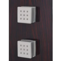 Shower Panel System Glass Brown VidaXL -Bathroom Supplies Store 5757013 5