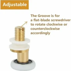 Shower Door - Roller Caster Wheel For Shower Door Sliding Rollers Door Roller Replacement Wheel 8pcs 25mm -Bathroom Supplies Store 58056165 3